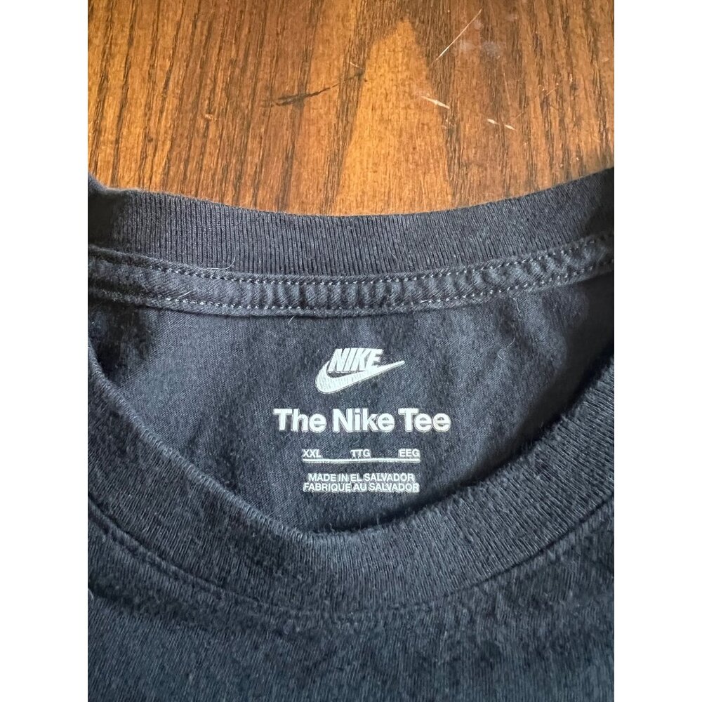 The Nike Tee Animal Print Swoosh Streetwear Black Crewneck T-shirt XXL - Picture 3 of 6